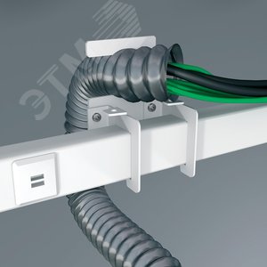 КРЕПЛЕНИЕ ГОФРОТРУБЫ К ШИНОПРОВОДУ 2