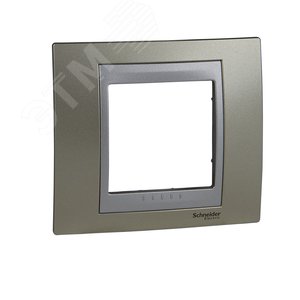 Unica TOP Опал/Алюминий Рамка 1-ая | MGU66.002.095 | Schneider Electric - фото 2