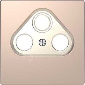 D-Life ЦЕНТРАЛЬНАЯ НАКЛАДКА TV розетки, 2/3 отверстий, ШАМПАНЬ , SD | MTN4123-6051 | Schneider Electric - Schneider Electric