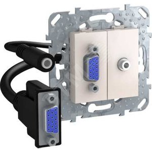 Unica Бежевый HD15+Minijack-коннектор | MGU5.932.25ZD | Schneider Electric - Schneider Electric