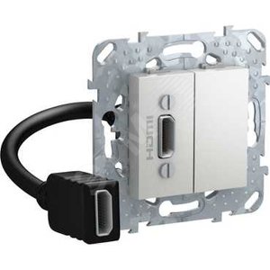 HDMI-коннектор с переходником, алюминий - Schneider Electric