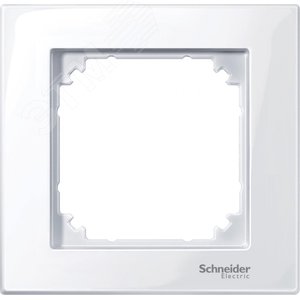 РАМКА M-PLAN 1-МЕСТНАЯ АКТ.БЕЛ | MTN515125 | Schneider Electric - фото 4