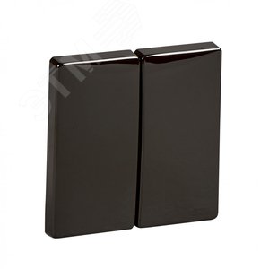 Клавиша для двухклавишных механизмов коричневая пластик (MTN3400-4015)