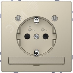Розетка D-Life 16А с заземляющим контактом и LED  модуле мсахара SD - фото 2
