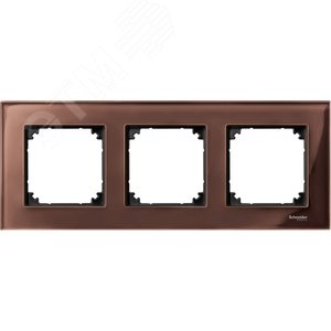РАМККА СТЕКЛЯН.3-МЕСТНАЯ МАХАГОН | MTN4030-3215 | Schneider Electric - фото 3
