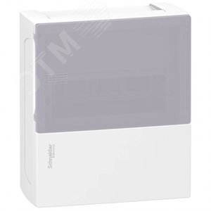 MINI PRAGMA ЩИТ НАВЕСНОЙ С ДЫМЧАТОЙ ДВ. 1РЯД/8МОД,IP40,IK07,63А,2 клеммы,Италия | MIP12108T | Schneider Electric - фото 3