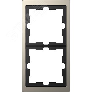 D-Life РАМКА 2-постовая, НИКЕЛЬ , SD | MTN4020-6550 | Schneider Electric - фото 2
