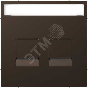 Накладка центральная D-Life для 2-х модульных разъемов мокко SD (MTN4564-6052)