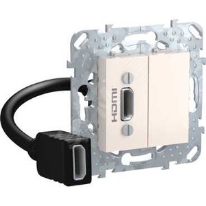 HDMI-коннектор с переходником бежевый - Schneider Electric