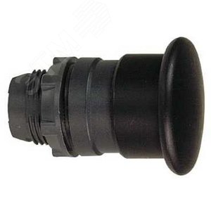 Головка грибовидной кнопки 40мм черная 5