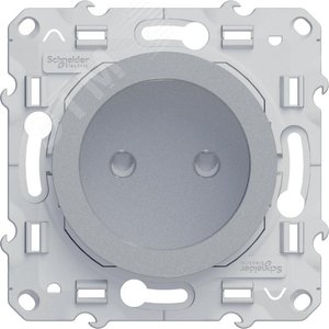 ODACE Розетка со шторками алюминий 3