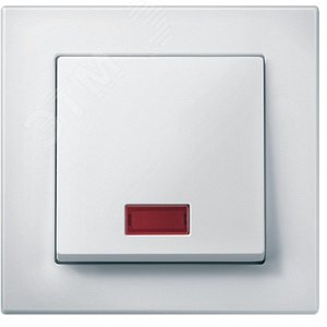 Sys M Клавиша X1 с индикацией, бел - фото 2
