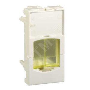 S-ONE Панель лицевая 1 модуль для 1хRJ45 желтая - Schneider Electric