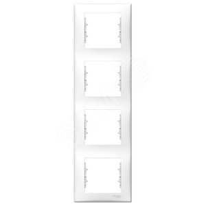 Sedna Белый Рамка 4-ая вертикальная | SDN5802021 | Schneider Electric - Schneider Electric