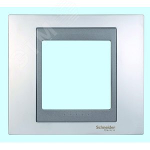 Unica TOP Хром матовый/Графит Рамка 1-ая | MGU66.002.238 | Schneider Electric - фото 3