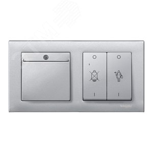 M-Plan Рамка 2 поста алюминий (MTN486260)