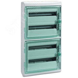 Щит распределительный навесной ЩРн-П-72 IP65 пластиковый прозрачная дверь белый Kaedra 2