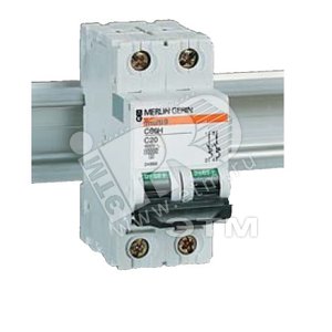 Выключатель автоматический двухполюсный 4А D С60H 10кА - Schneider Electric