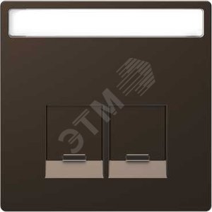 D-Life ЦЕНТРАЛЬНАЯ НАКЛАДКА д/2-х модульных разъемов SE, МОККО , SD | MTN4574-6052 | Schneider Electric - Schneider Electric