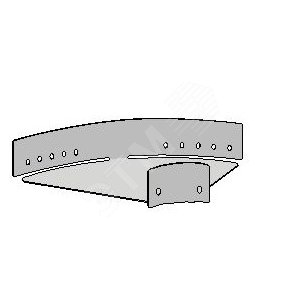 ПОВОРОТ ЛОТКА РЕГУЛ.W10S/60-600 ОЦИНК