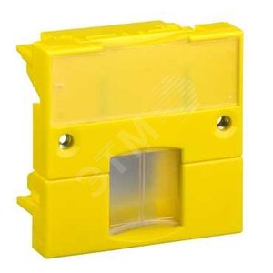 S-ONE Панель лицевая 2 модуля для 1хRJ45 желтая - Schneider Electric