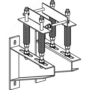 ВЕРТИКАЛЬНЫЙ НАСТЕННЫЙ КРЕПЕЖ | KRA1000ZA55 | Schneider Electric 2