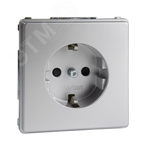 МЕХ. РОЗ.SCHUKO С ЗАШ.ШТОРКАМИ АЛЮМИНИЙ | MTN2300-7260 | Schneider Electric 3