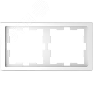 Рамка двухпостовая D-Life белый лотос SD (MTN4020-6535) 2