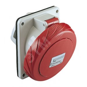 Розетка скрытая угловая 125А 3P+N+E IP67 380В винтовые зажимы