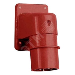 Вилка силовая 16А 3P+E IP44 380В скрытая установка