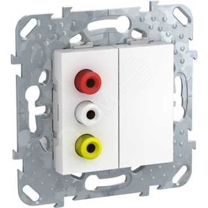 3-RCA коннектор белый (MGU5.431.18ZD) - Schneider Electric