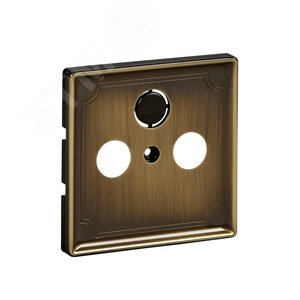 ЦЕНТР.ПЛАТА TV/FM Х2 Х3, АНТИЧНАЯ ЛАТУНЬ | MTN294143 | Schneider Electric 5