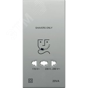 МЕХ-М РОЗЕТКИ ДЛЯ БРИТЬЯ СТАЛ.ЛАКИР. | MTN213446 | Schneider Electric - фото 2