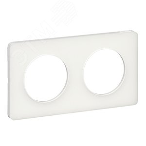 ODACE Рамка 2 поста прозрачная белая (S52P804R) - Schneider Electric