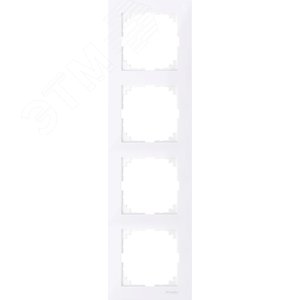 M-Pure Рамка 4 поста бриллиантовый белый (MTN4040-3625)