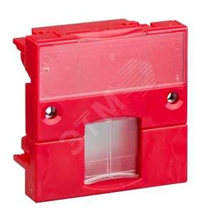 S-ONE Панель лицевая 2 модуля для 1хRJ45 красная - Schneider Electric