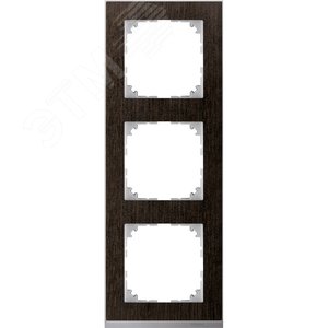 M-Pure Decor Рамка 3 поста венге/алюминий (MTN4030-3671) - Schneider Electric