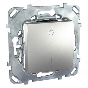 Unica TOP Алюминий Выключатель 1-клавишный 2P 16A | MGU5.262.30ZD | Schneider Electric - фото 4