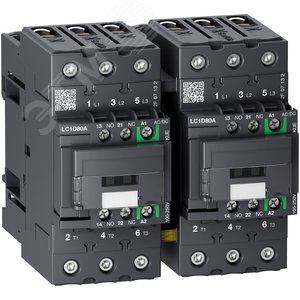 Контактор реверсивный 3P EVERLINK AC3 440В 80A катушка управления 24В DC - Schneider Electric