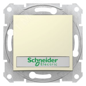 Sedna Кн.выкл. с надп. подсв., беж. 3