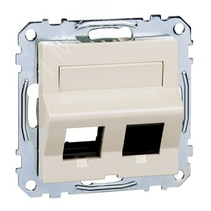 Плата наклонная для Keystone RJ45 бежевая - фото 3