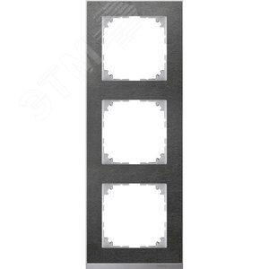 M-Pure Decor Рамка 3 поста сланец/алюминий (MTN4030-3669) - Schneider Electric