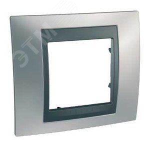 Unica TOP Хром матовый/Графит Рамка 1-ая | MGU66.002.238 | Schneider Electric - фото 7