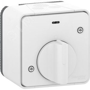 Mureva Styl Белый Выключатель с таймером (реле времени), IP55 (в сборе) | MUR39067 | Schneider Electric - фото 2