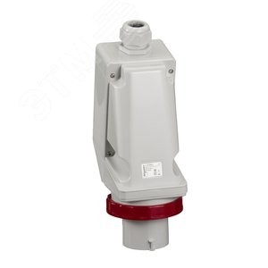Вилка настенная винтовая 63А 3P+N+E IP67 380В - фото 3