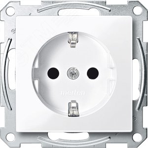 Механизм розетки сошторками с заземляющим контактом (MTN2400-0325) 2