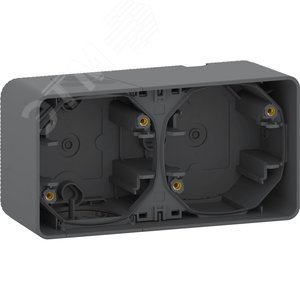 Бокс двухпостовый MUREVA S для накладного монтажа, антрацит, IP55 (MUR37914) - Schneider Electric