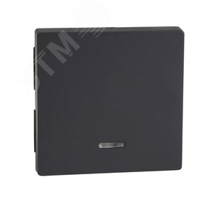 Клавиша с окошком для светоиндикатора антрацит (MTN431014) - фото 3