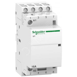 МОДУЛЬНЫЙ КОНТАКТОР iCT16A 4НО 24В АС 50ГЦ | A9C22114 | Schneider Electric - Schneider Electric