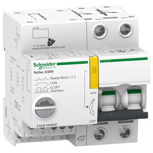 Выключатель автоматический двухполюсный 10A C Reflex iC60N (A9C52210) - Schneider Electric